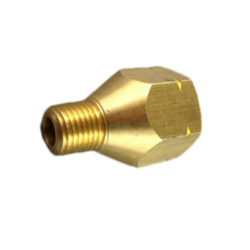 Brass Female POL to Male 1_4_ NPT Adapter Brass Female POL to Male 1_4_ NPT Adapter