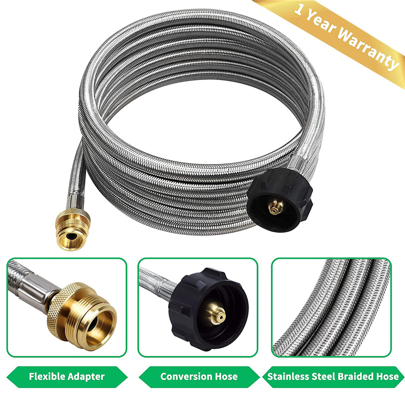 12FT Propane Braided Hose Tank Adapter for Camping Stove