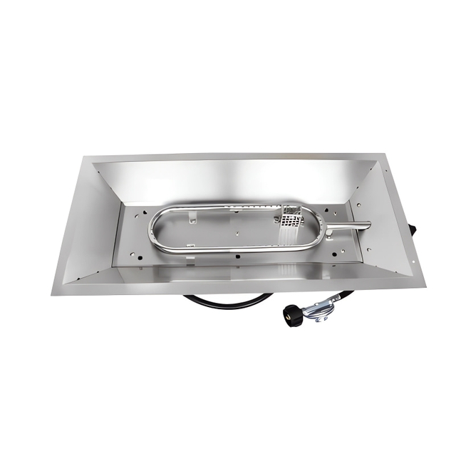 730×355 Stainless Steel Gas Fire Pit Burner Kit System