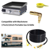 12FT RV Quick Connect Propane Hose with Elbow Adapter