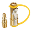 1/4" RV Propane Quick Connect Fittings with Shutoff Valve
