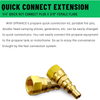12FT Low Pressure Propane Quick Connect Extension Hose 