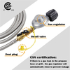 CSA Gas Grill Regulator with 1/4" Quick Connect Adapter