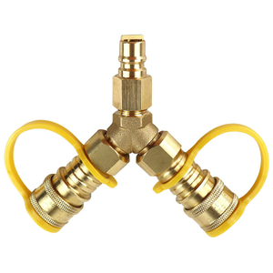 3/8" Y Splitter Natural Gas Quick Connect Fittings for Weber