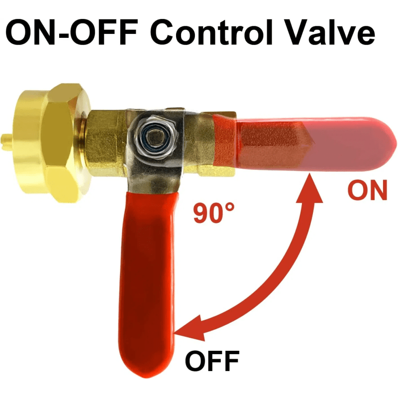 Propane Refill SS Hose POL Connector with Valve and Gauge