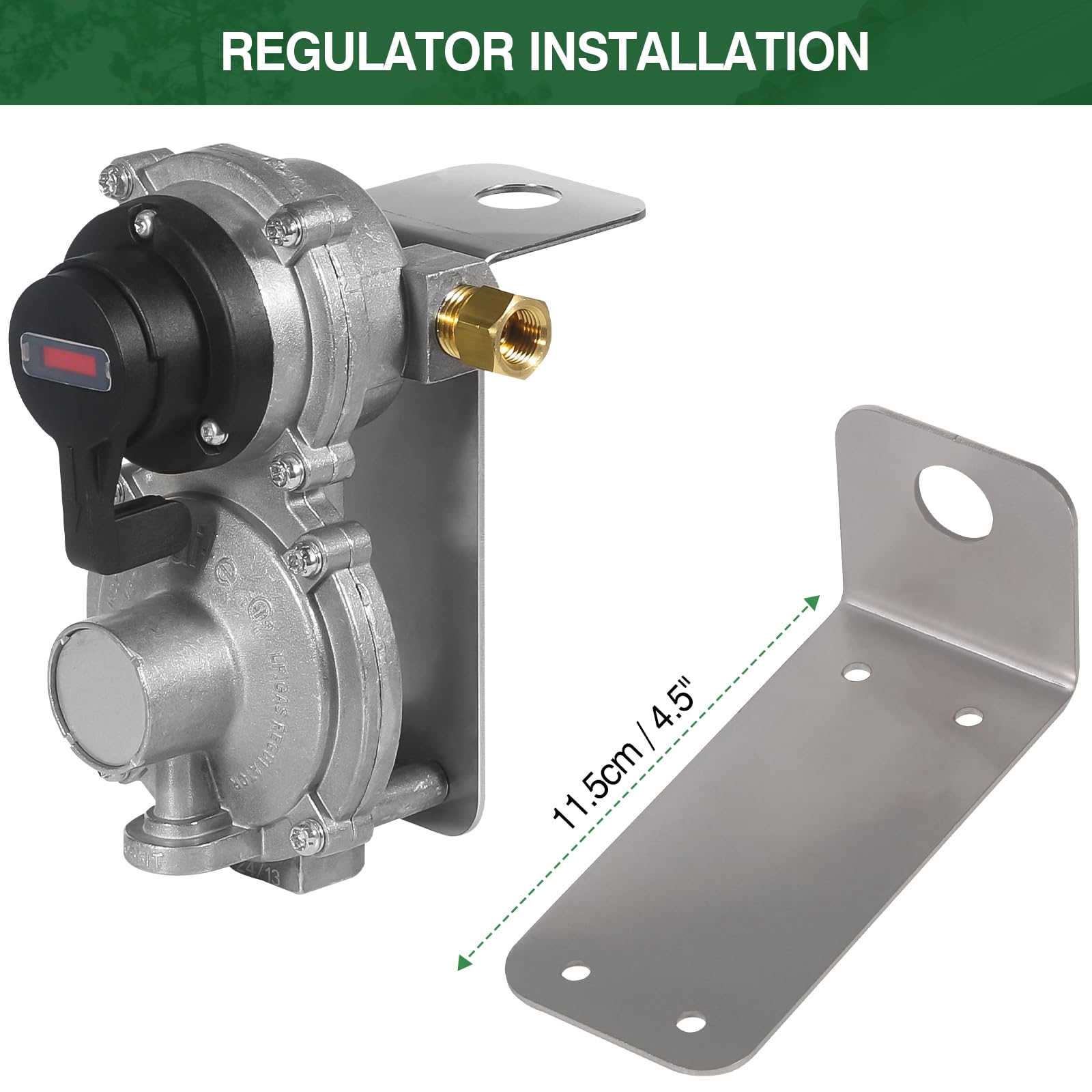 2-Stage Automatic Changeover Propane Regulator with SS Hose