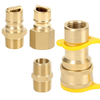 1/2" Brass LP Gas Quick Connect Disconnect Connector Kit