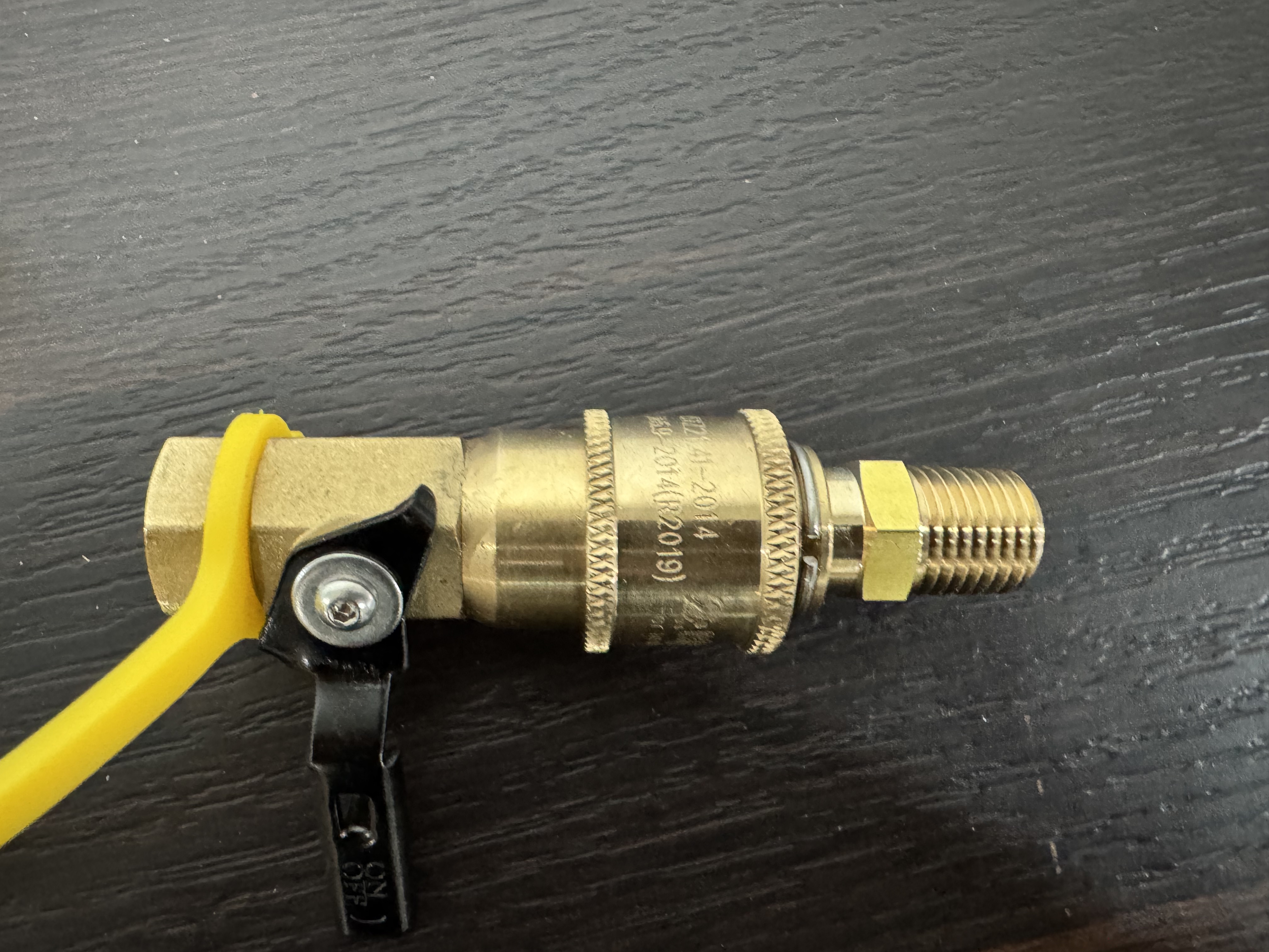 1/4" RV Propane Quick Connect Fittings with Shutoff Valve