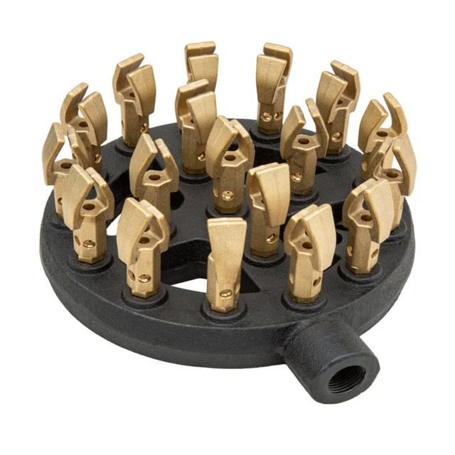 High-Powered 18 Brass Duck Tip Jet Burners for NG