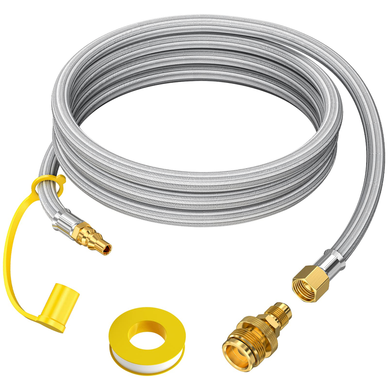 Propane SS Hose with 1/4'' Quick Disconnect Connect for RV