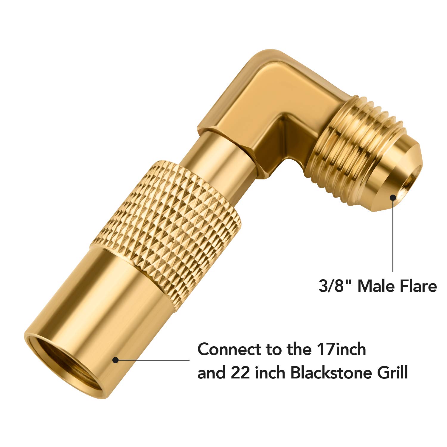 3/8" Male Flare Propane Adapter Fitting for Blackstone