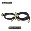Upgraded 4 Port Propane Brass Tee Adapter Kit for RV Camping