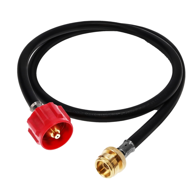 5FT Propane Tank Hose Adapter 1lb to 20lb green Converter