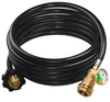 12 FT POL Propane Extension Hose with Leak Detector