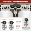 RV 2-Stage Automatic Propane Gas Regulator with Two Hose