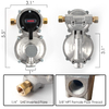 2-Stage Automatic Changeover Propane Regulator with SS Hose