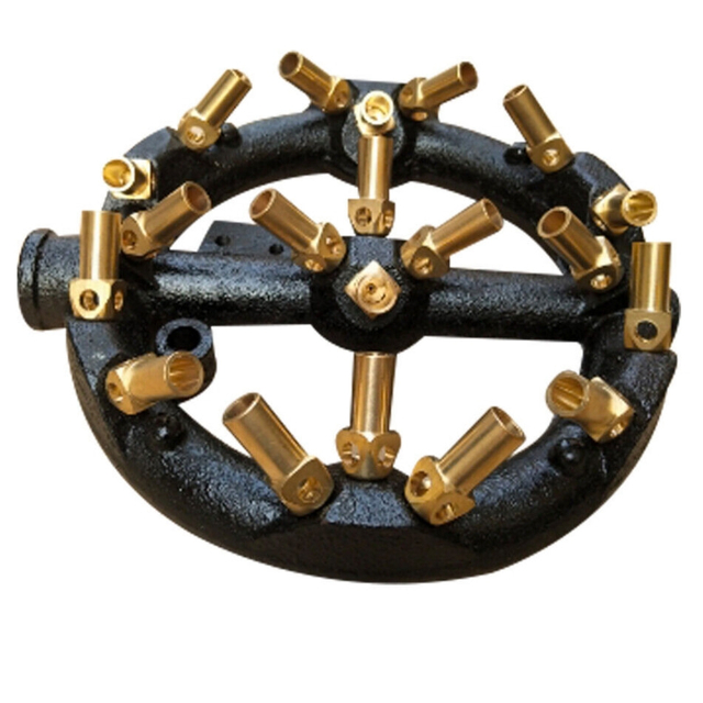 Cast Iron and Brass Jet Burner 20 Tips for Natural Gas Wok