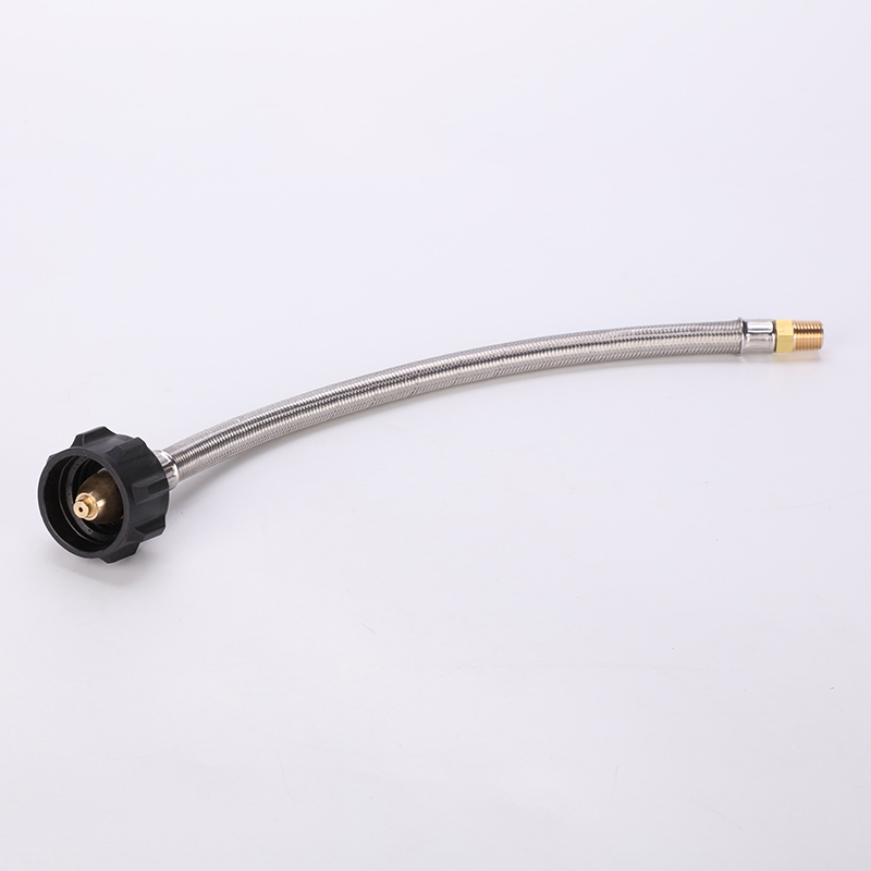 1/4" QCC1 RV Propane Braided Hose for Two-Stage Regulator