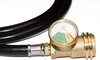 12 FT POL Propane Extension Hose with Leak Detector