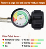 Propane Adapter Braided Hose with Gauge for Buddy Heater