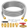 Propane Braided SS Extension Hose with 3/8