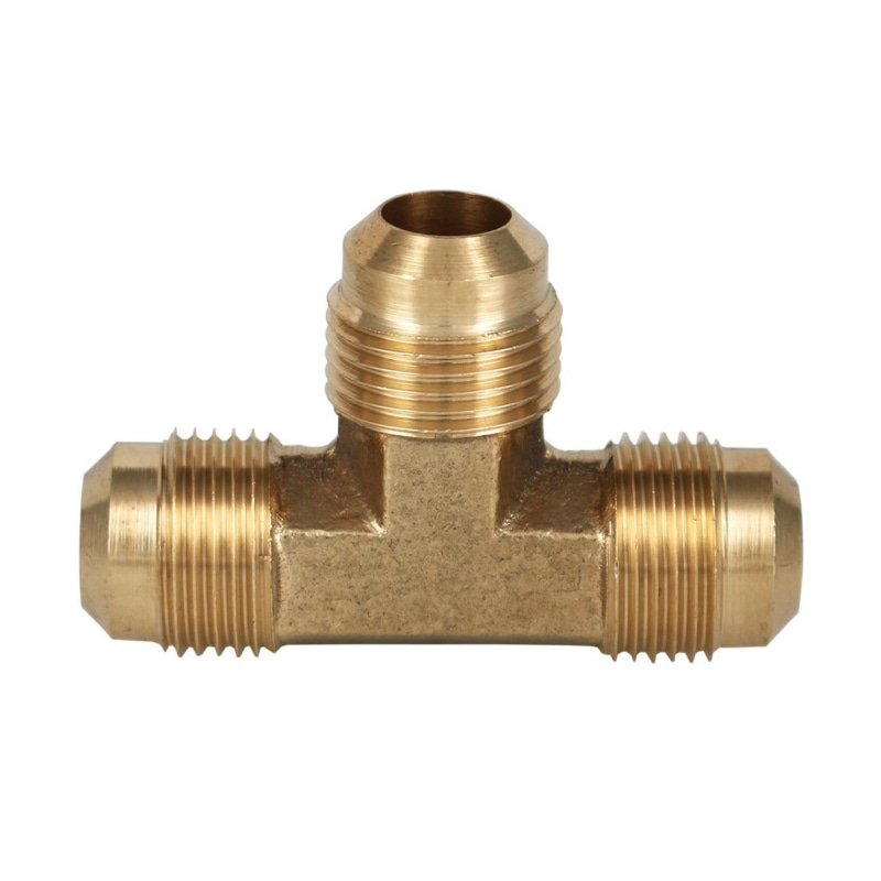 Male Flare Brass Tee 1/2" x 1/2" x 1/2" 