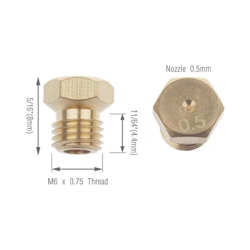 LPG Gas Nozzle Jet Nozzle Brass Burner Injector