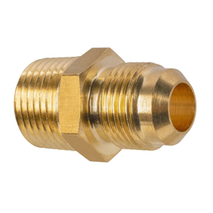 Brass 1/2" Male Flare x 3/8" Male Pipe Thread