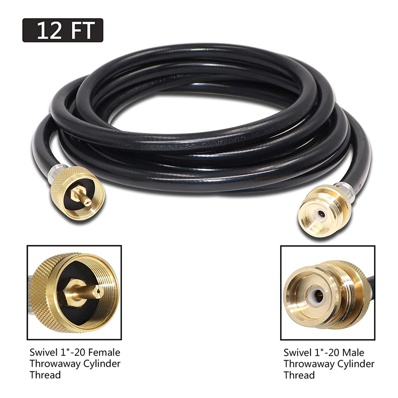 Upgraded 4 Port Propane Brass Tee Adapter Kit for RV Camping