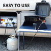 5FT QCC High Pressure Propane Hose with regulator and Gauge