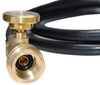 12 FT POL Propane Extension Hose with Leak Detector