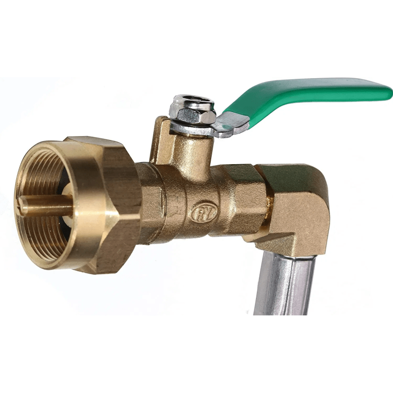 POL Propane Refill Hose with on-off Control Valve
