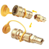 1/2" Natural Gas Quick Connect Adapter Kit for Propane Hose 