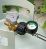 Propane Adapter Braided Hose with Gauge for Buddy Heater