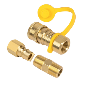 Natural Gas Quick Connector 3/8" Fittings for Propane Hose 