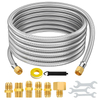 Propane Braided SS Extension Hose with 3/8