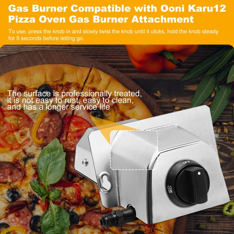 Gas Burner Compatible with ooni Karu 12 Pizza Oven Gas Burner (5)