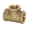 Brass 1/4'' / 3/8" Female Pipe Thread Tee