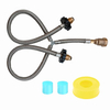 2-Way Braided Y-Splitter Propane Adapter Hose 