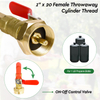 Propane Refill Adapter Hose with Gauge and Control Valve