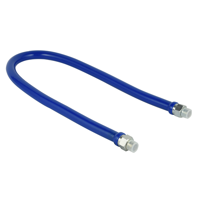  3/4" Blue Hose Moveable Gas Connector Hose 48" Length