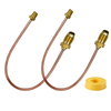 Copper Pigtail POL x 1/4"NPT Male Pipe Thread