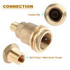 QCC1 Propane Fitting Adapter with 1/4" Male Pipe Thread