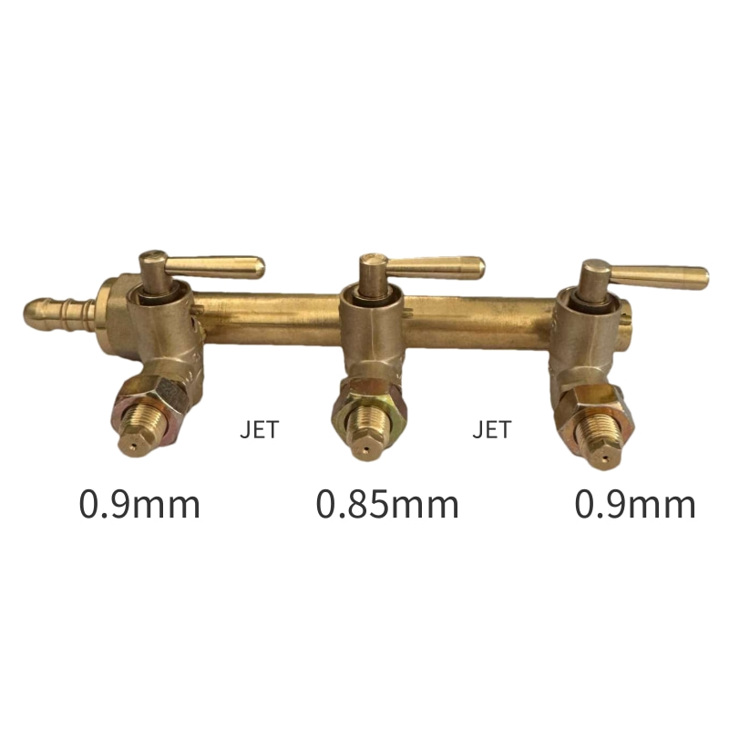 3 Control Valves Stove Accessories for Cast Iron Wok Pan
