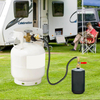 Propane Refill Adapter Hose with Gauge and Control Valve