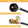 12 FT Propane Tank Extension Hose with Gauge for Gas Grill