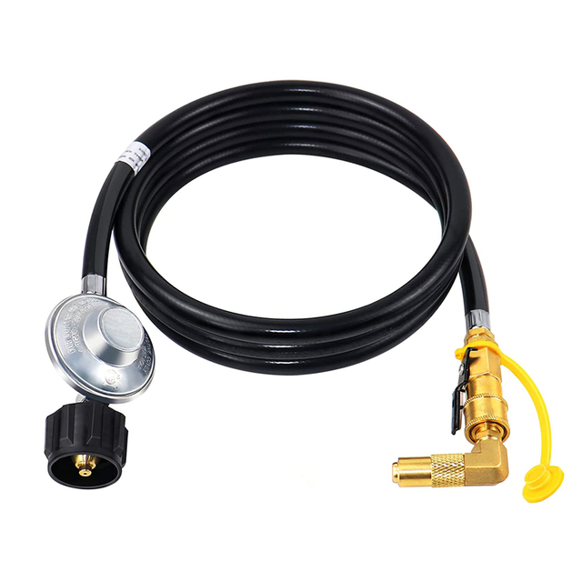 5FT 1/4'' Quick Connect Propane Hose with Regulator Kit