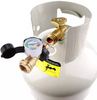 Propane Tank Adapter with Gauge Leak Detector POL to QCC1