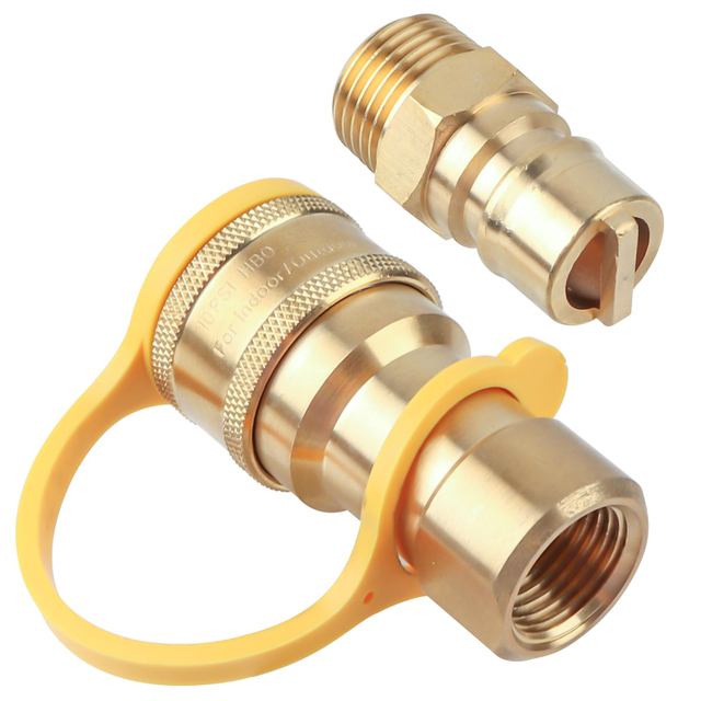 1/2" Natural Gas Quick Connect Adapter Kit for Propane Hose 