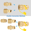 1/2" Brass LP Gas Quick Connect Disconnect Connector Kit